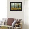 "Holterberg in the Mist" By Martin Podt, Printed Wall Art, Ready To Hang Framed Poster, Black Frame