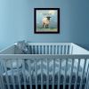 "Sherlock the Sheep" by Bonnie Mohr, Ready to Hang Framed Print, Black Frame