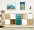 "Beach Nautical" 2-Piece Vignette by Graffitee Studios, White Frame