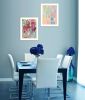 "Pastel Bouquets Maybe She's a Wildflower" 2-Piece Vignette by Kait Roberts, White Frame