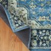 Jat Traditional Medallion Washable Indoor Area Rug or Runner Rug