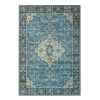 Jat Traditional Medallion Washable Indoor Area Rug or Runner Rug