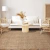 Bohemian Handwoven Natural Braided Jute Reversible Indoor Area Rug