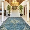Jat Traditional Medallion Washable Indoor Area Rug or Runner Rug