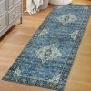 Jat Traditional Medallion Washable Indoor Area Rug or Runner Rug