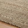 Bohemian Handwoven Natural Braided Jute Reversible Indoor Area Rug