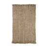 Bohemian Handwoven Natural Braided Jute Reversible Indoor Area Rug