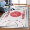 Basketball Court Non-Slip Kids Playroom Indoor Washable Area Rug