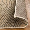 Veer Modern Abstract Wood Grain Indoor Area Rug or Runner Rug
