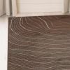 Veer Modern Abstract Wood Grain Indoor Area Rug or Runner Rug