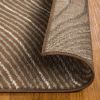 Veer Modern Abstract Wood Grain Indoor Area Rug or Runner Rug