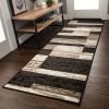Rockwood Modern Geometric Patchwork Indoor Area Rug or Runner
