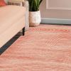 Veer Modern Abstract Wood Grain Indoor Area Rug or Runner Rug