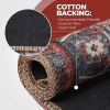 Mesa Rustic Distressed Medallion Indoor Area Rug or Runner Rug