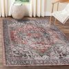 Mesa Rustic Distressed Medallion Indoor Area Rug or Runner Rug